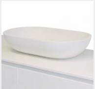 Oval Solid Surface Basin | Positano Oval Basin - Sink & Bathroom Shop