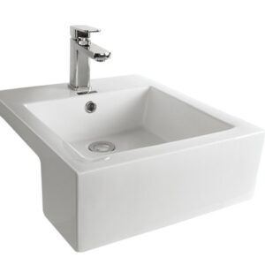 Square Semi Recessed Basin | Arto 8050I Basin - Sink & Bathroom Shop