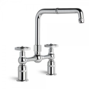 Exposed Wall Set with Mixer and Square Swivel Spout by Sink & Bathroom Shop