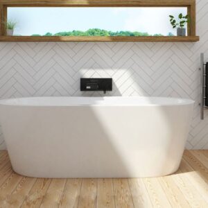 Decina Cool Freestanding Bath White Finish by Sink & Bathroom Shop