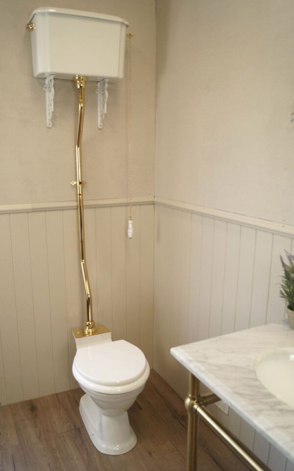 Birmingham Toilet with High Level Cistern by Sink & Bathroom Shop