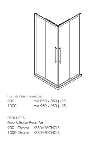 Daintree Square Shower Screen - Image 3