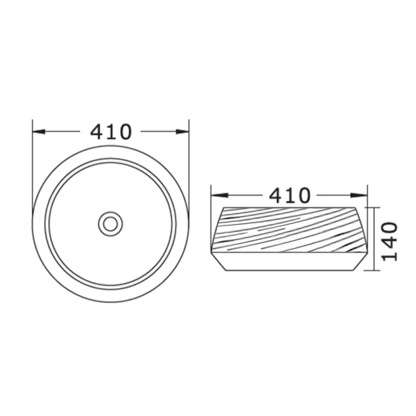 Zen White Copper Above Counter Basin Sink & Bathroom Shop