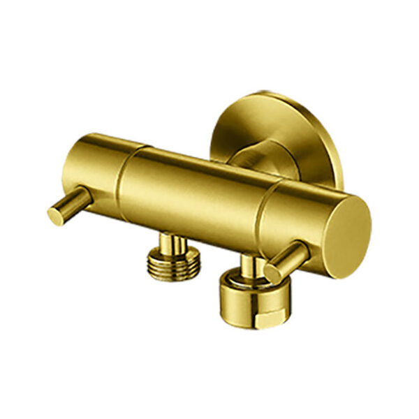 PVD Gold | Dual Control Dual Mini Cistern Cock - Sink & Bathroom Shop